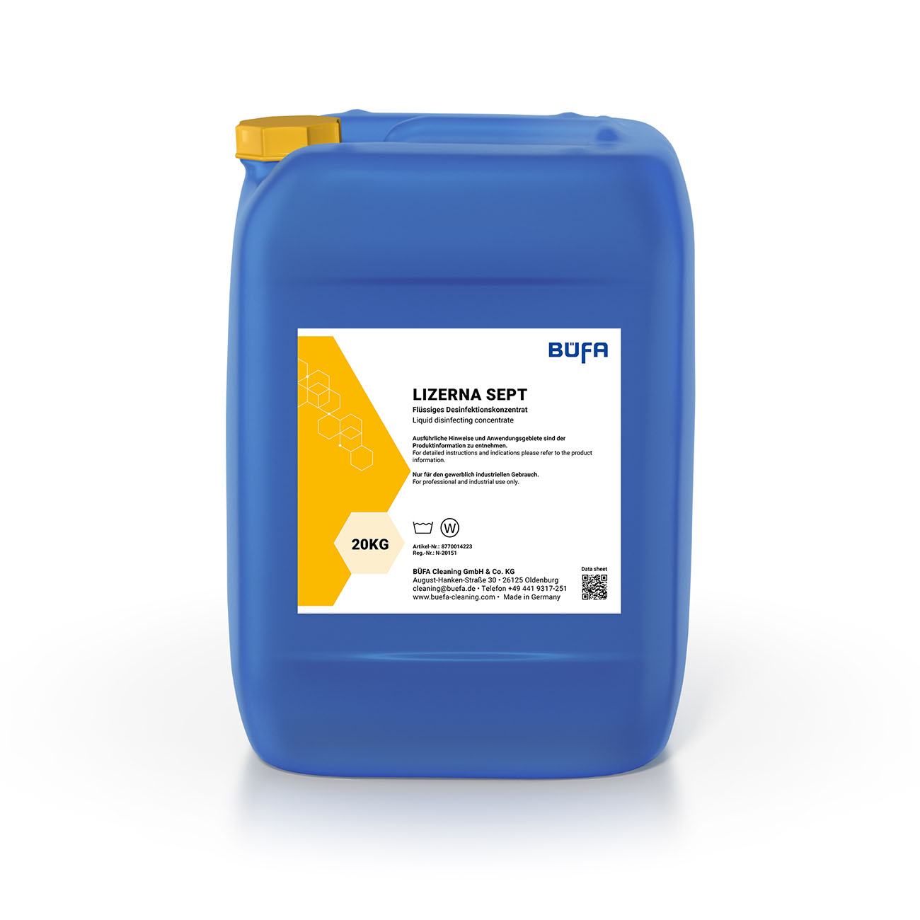 Gebinde_8770014223 Lizerna Sept: Liquid bleach and disinfectant concentrate 20 KG - BÜFA