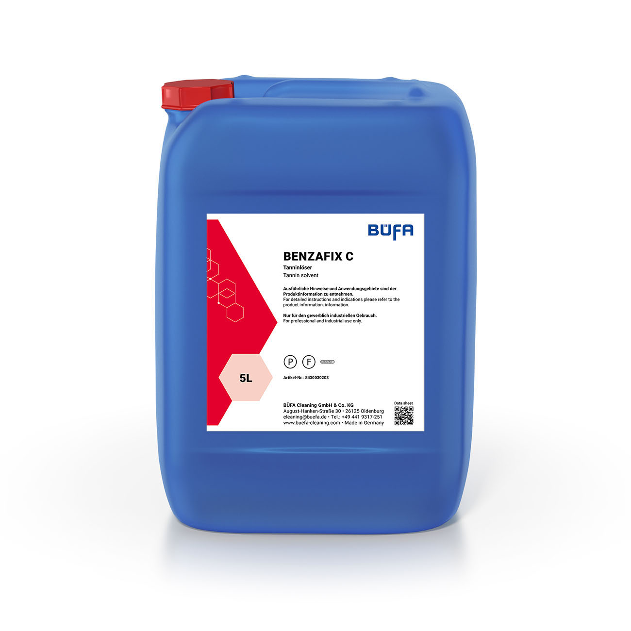 Gebinde_8430030203 Benzafix C: Tanninlöser 5 L - BÜFA