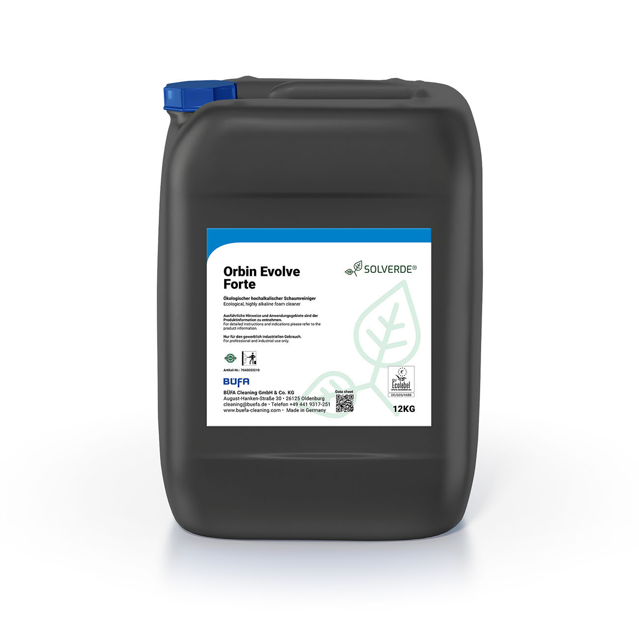 Gebinde_7040003210 Orbin Evolve Forte: Highly alkaline foam cleaner on an ecological basis 12 KG - BÜFA