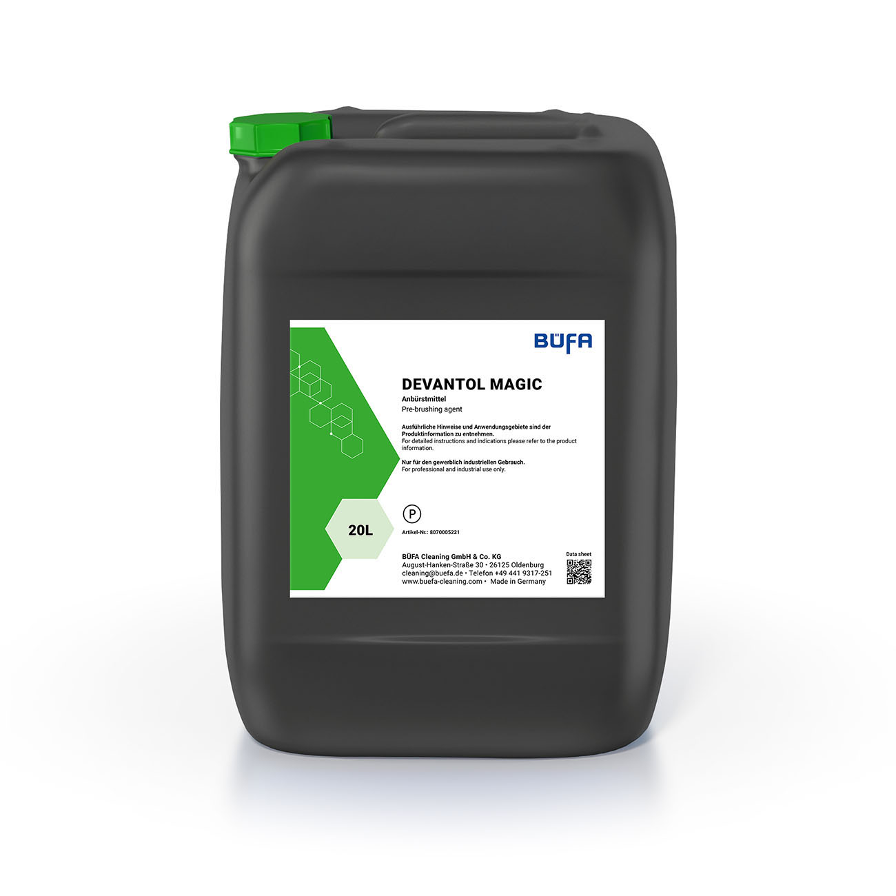 Gebinde_8070005221 Devantol Magic: Anbürstmittel 20 L - BÜFA