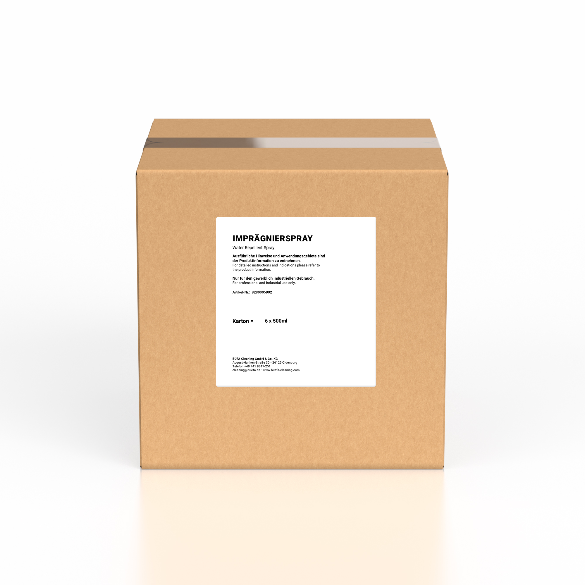 Gebinde_8280005902 Waterproofing spray: Waterproofing spray 1 CARTON - BÜFA