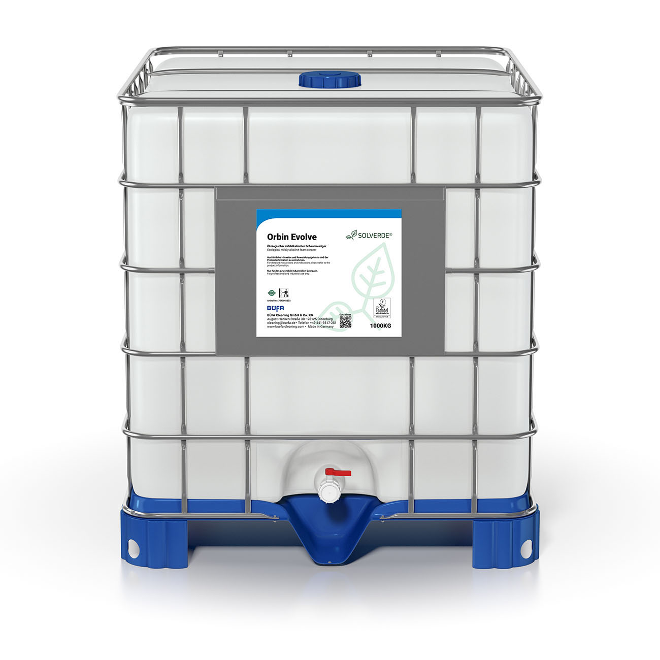 Orbin Evolve: Mildalkalischer Schaumreiniger auf ökologischer Basis 1000 KG - BÜFA