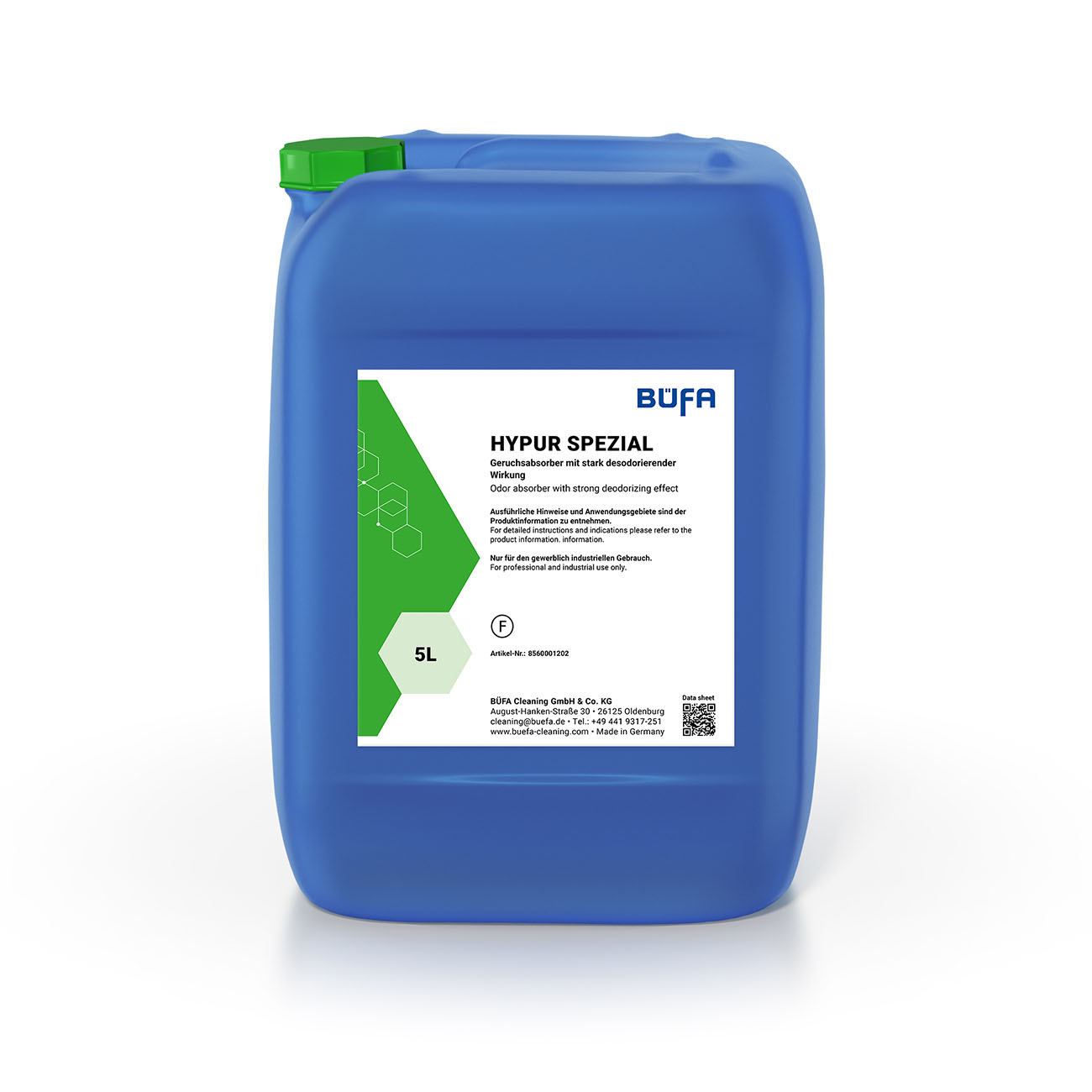 Hypur Spezial: Geurabsorberende stof met sterk ontgeurende werking 5 L - BÜFA