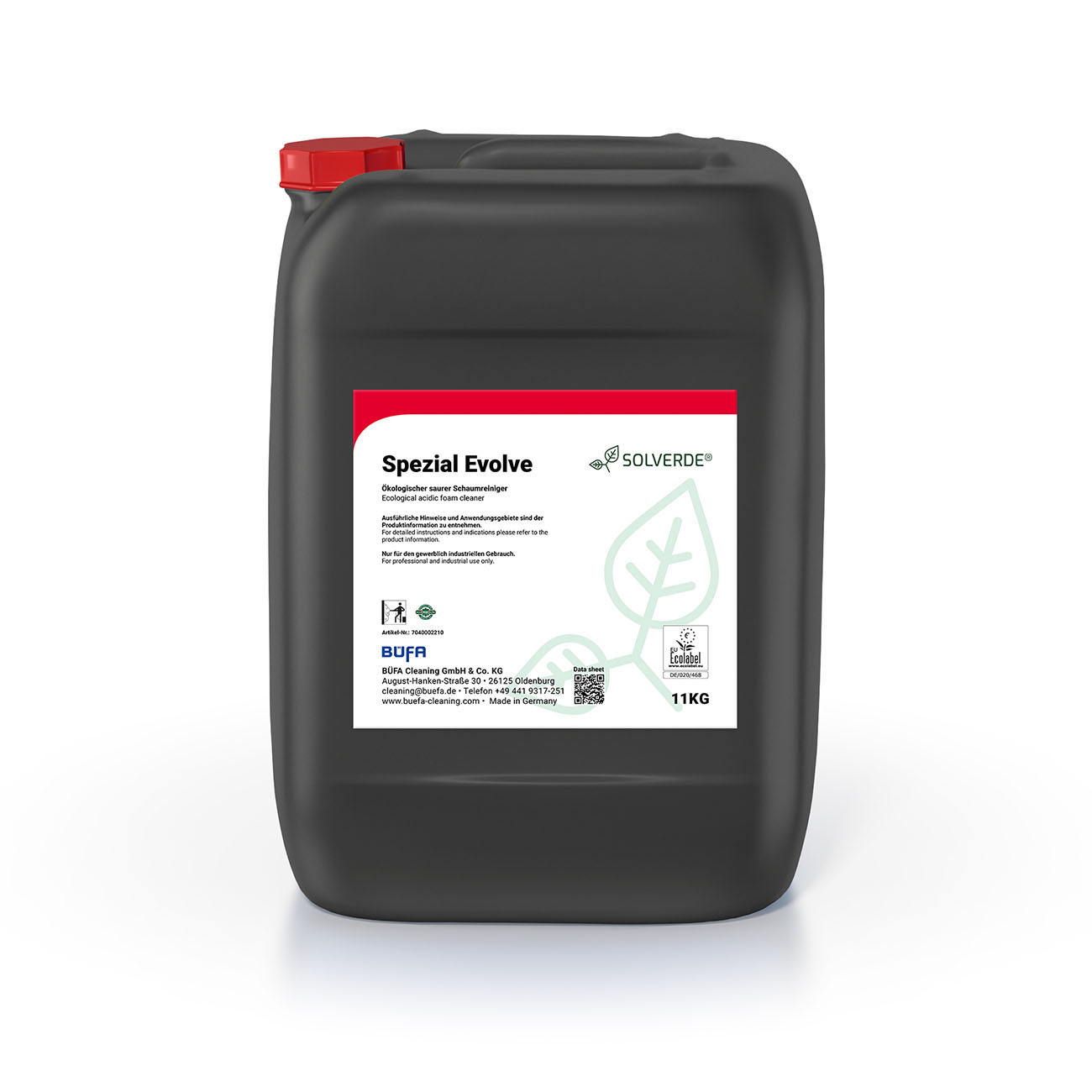 Gebinde_7040002210 Special Evolve: Acidic foam cleaner on an ecological basis 11 KG - BÜFA