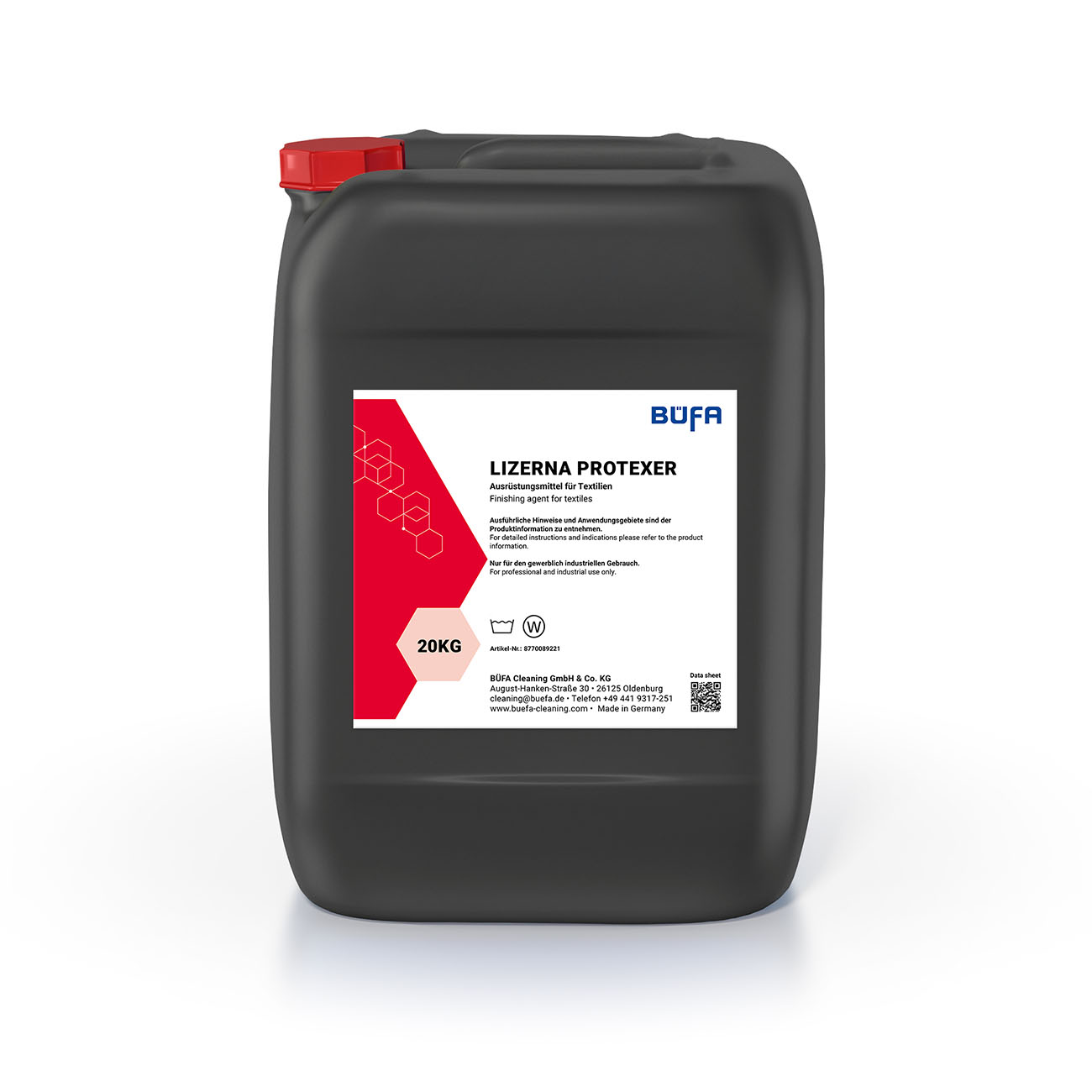 Gebinde_8770089221 Lizerna Protexer: Ausrüstungsmittel für Textilien 20 KG - BÜFA